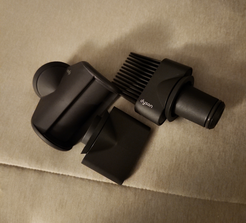 Dyson Hair Dryer Attachments in Dark Gray